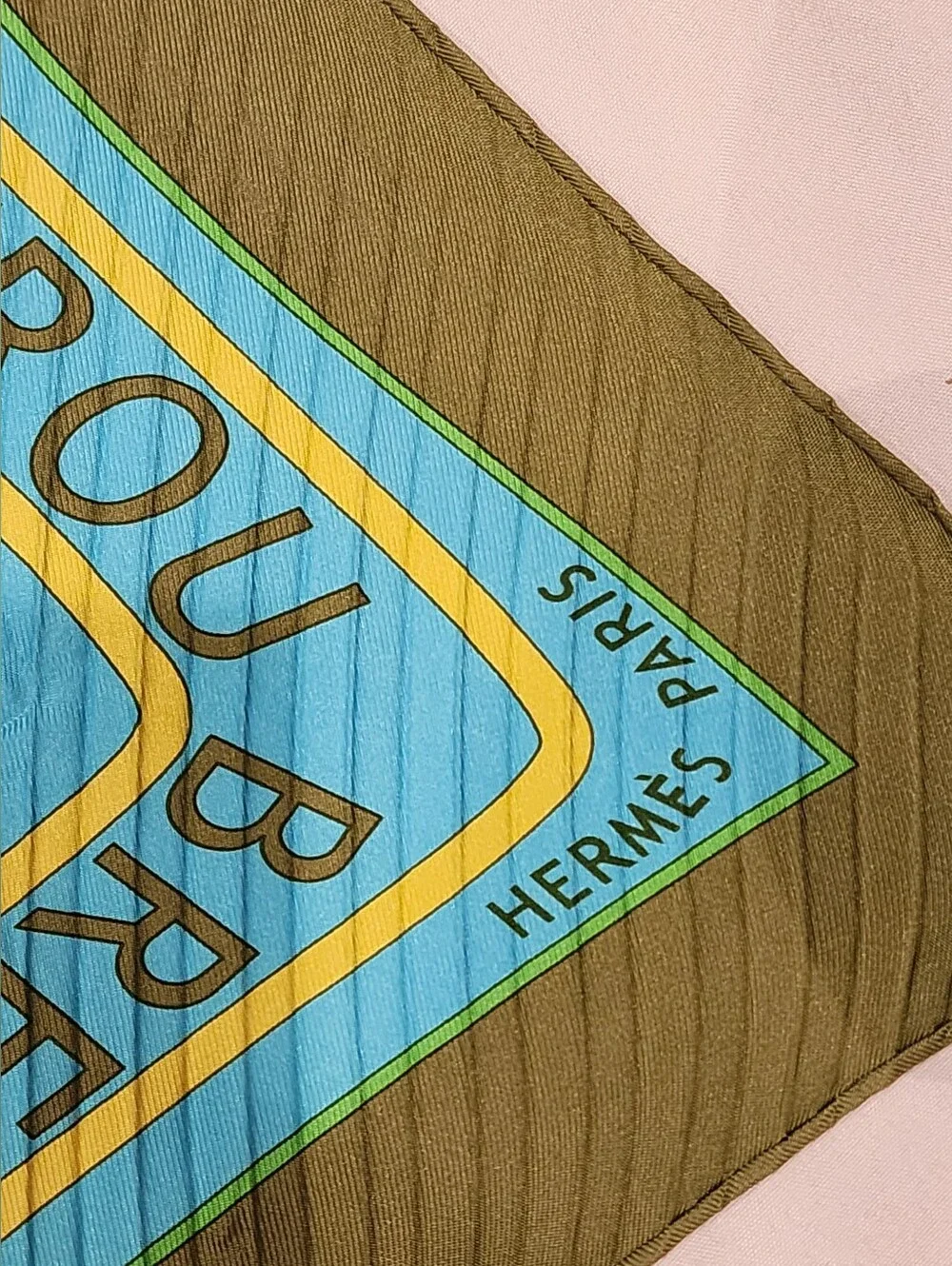 Hermes Les Sources de la Vie Plisse Pleated Silk Scarf